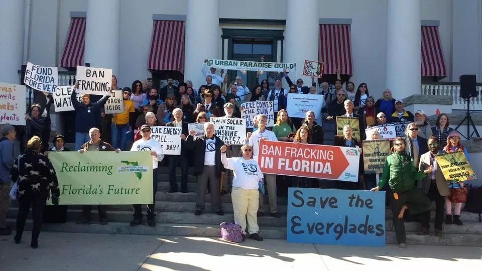 South Floridians Rally to Pressure Gov. Ron DeSantis to Ban Fracking Statewide