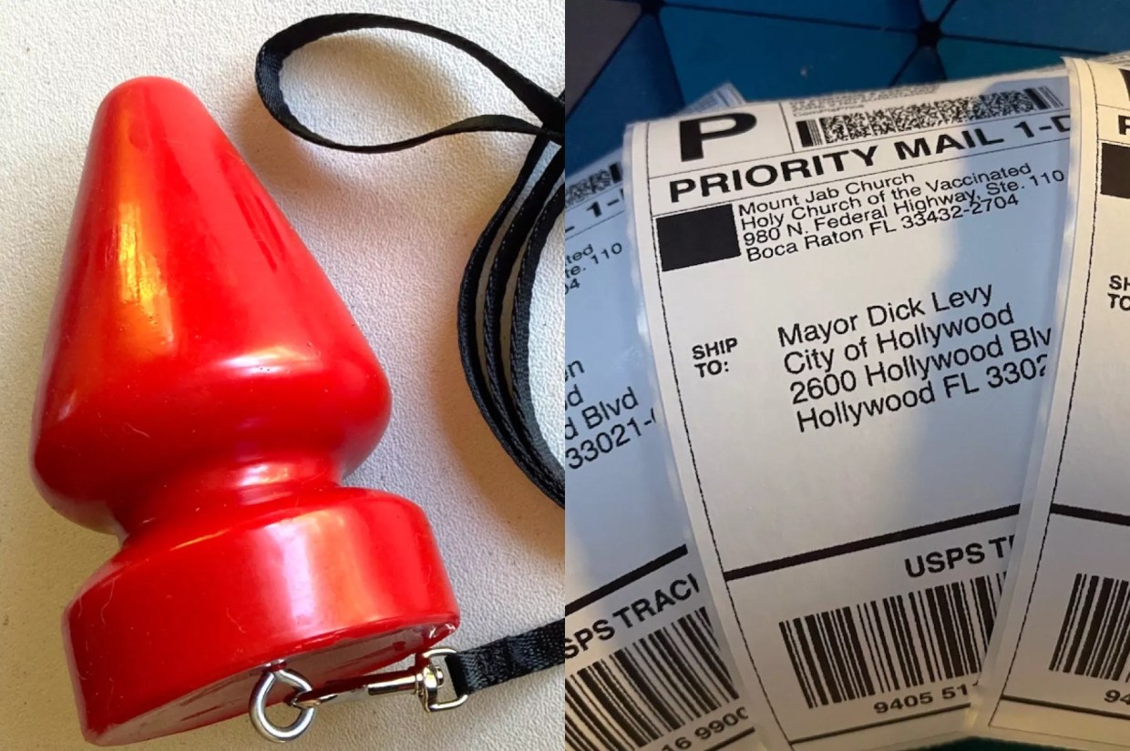 “Naughty” Broward Officials Receive Gifts of Humongous Butt Plugs