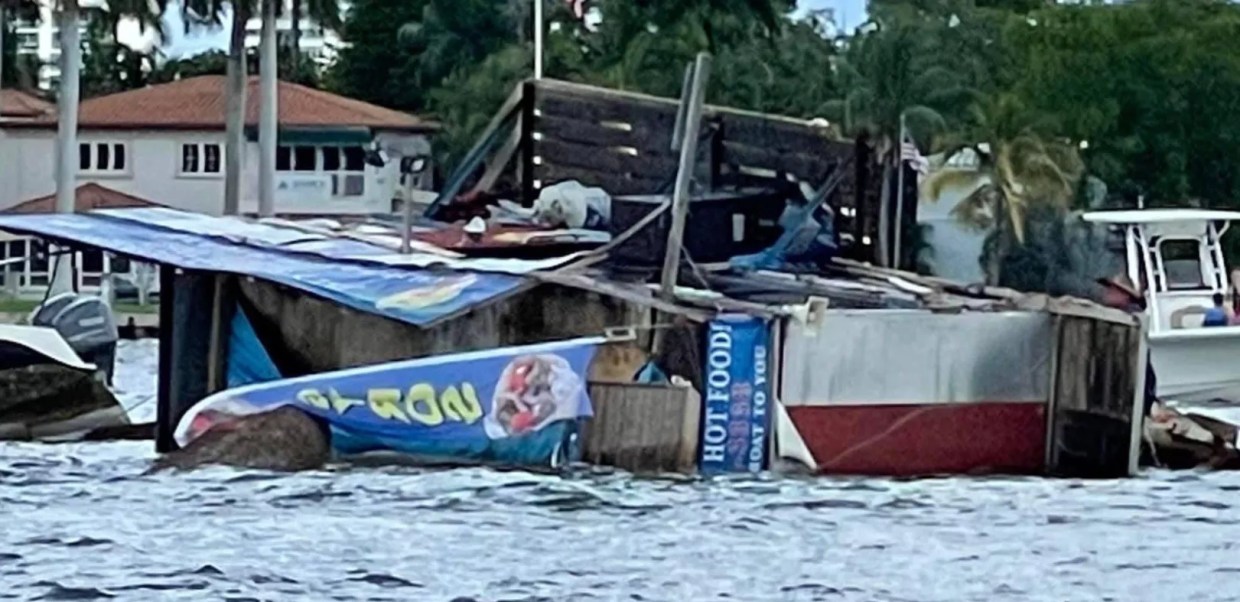 Jay’s Sandbar Food Boat Sank in Early May, Needs $125,000 to Rebuild