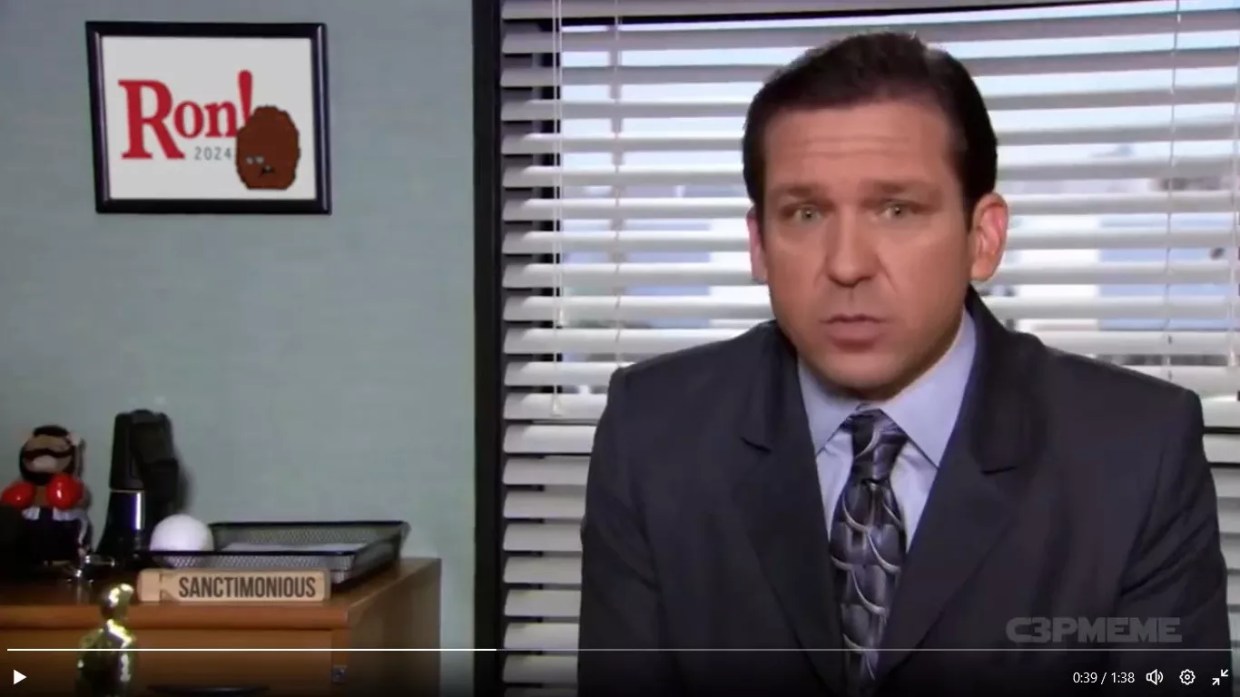 Governor Ladypants: Meme Genius Deepfakes DeSantis Into Scene From <i>The Office</i>